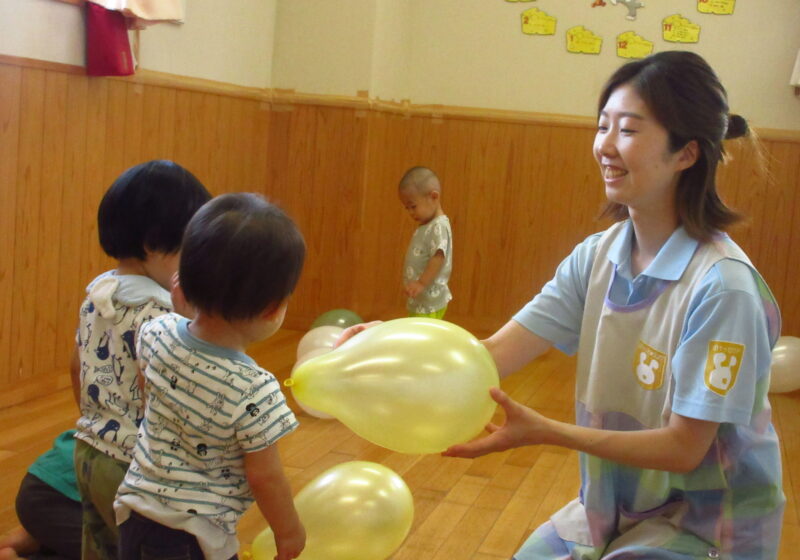 先生に風船取ってもらったよ♪