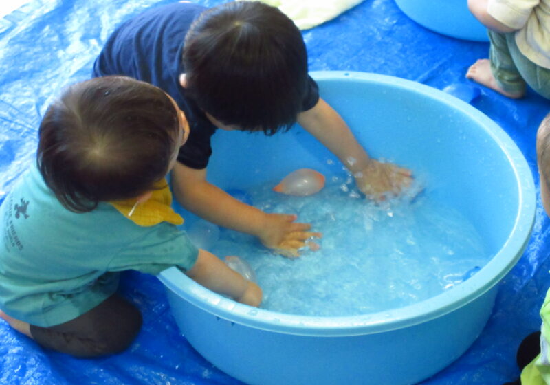 水が気持ちいいね☆