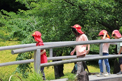 帰り道も橋を渡ったり、歩道橋を歩いたりして楽しく帰ってきました。