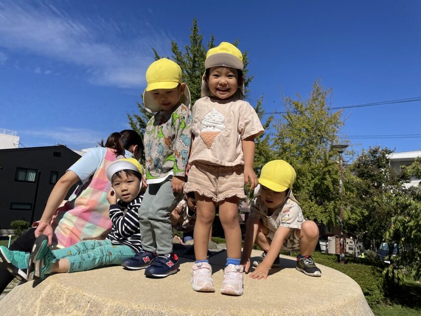 南押切公園まで歩いてお散歩に行ってきました。<br />
涼しくなってきたので風が気持ち良かったですよ！