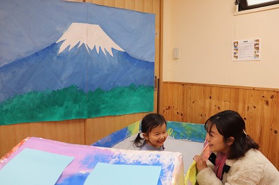 大きな電車から富士山も見えます！